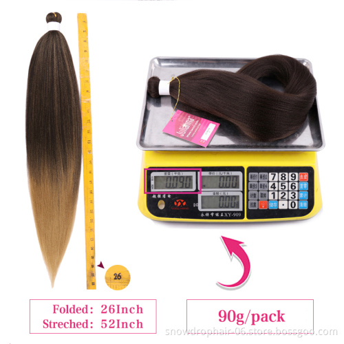 Julianna 30 Inch Multi Pack Colorful Yaki 5 Piece Vendor Extensions Ombre  Private Label  Braiding Products Pre Stretched Hair